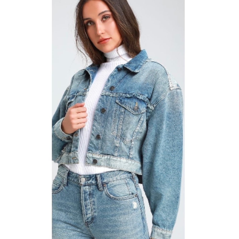 Free People Bedford Cropped Jacket | Size Medium